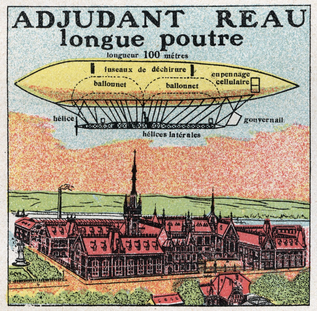 Ballonger: Adjutant Reau (Warrant Officer-Reau) i början av 1900-talet. Anonym illustration från 1925. Privat samling. av Anonymous Anonymous