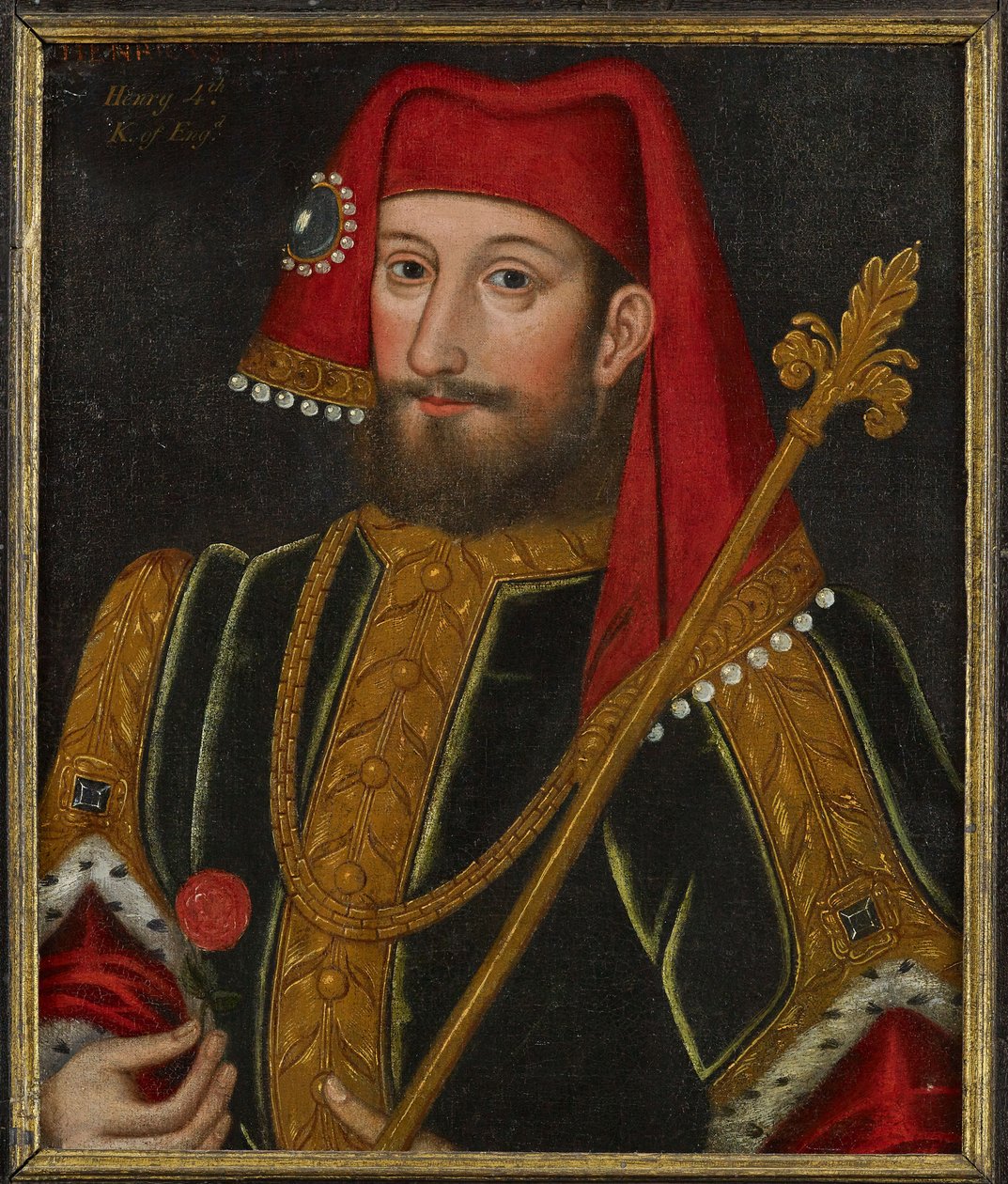 Barock: Kung Henrik IV av England (1367-1413), Anonym, ca. 1600. Olja på trä, 50,5x43. Privat samling av Anonymous Anonymous