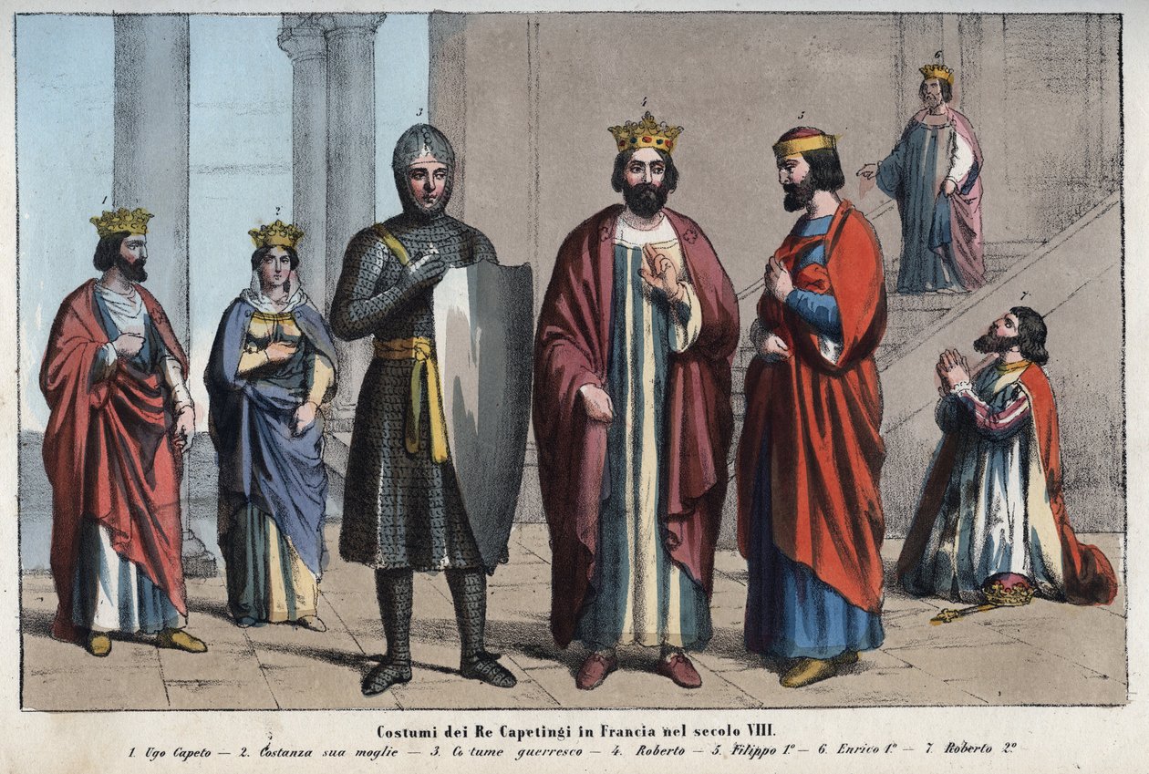 Capetian dynastin - Hugh Capet (Hugues Capet) - Constance of Arles (Constance d