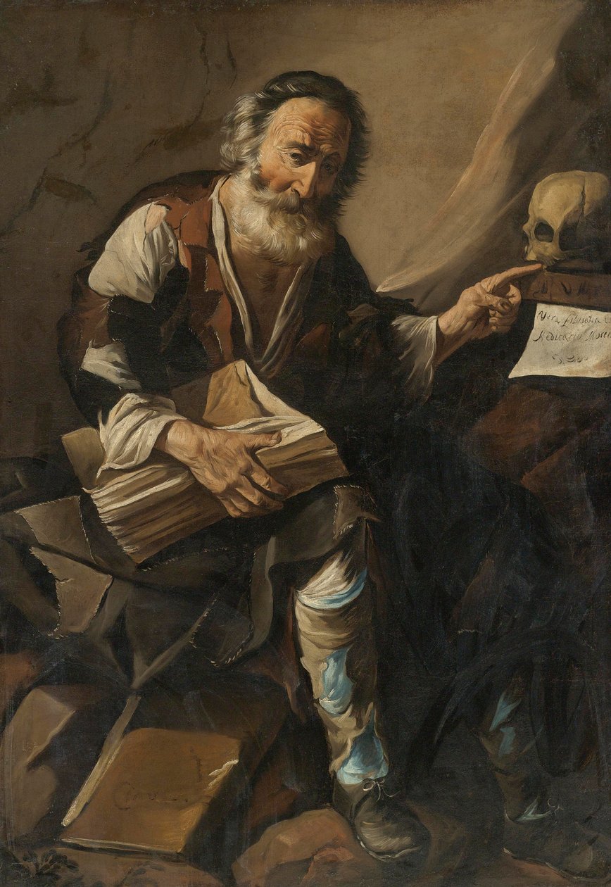 Cassiodorus (Magnus Aurelius Cassiodorus Senator) (485-vers 580) - Cassiodorus av Anonym, tidigt 1600-tal. - Olja på duk av Anonymous Anonymous
