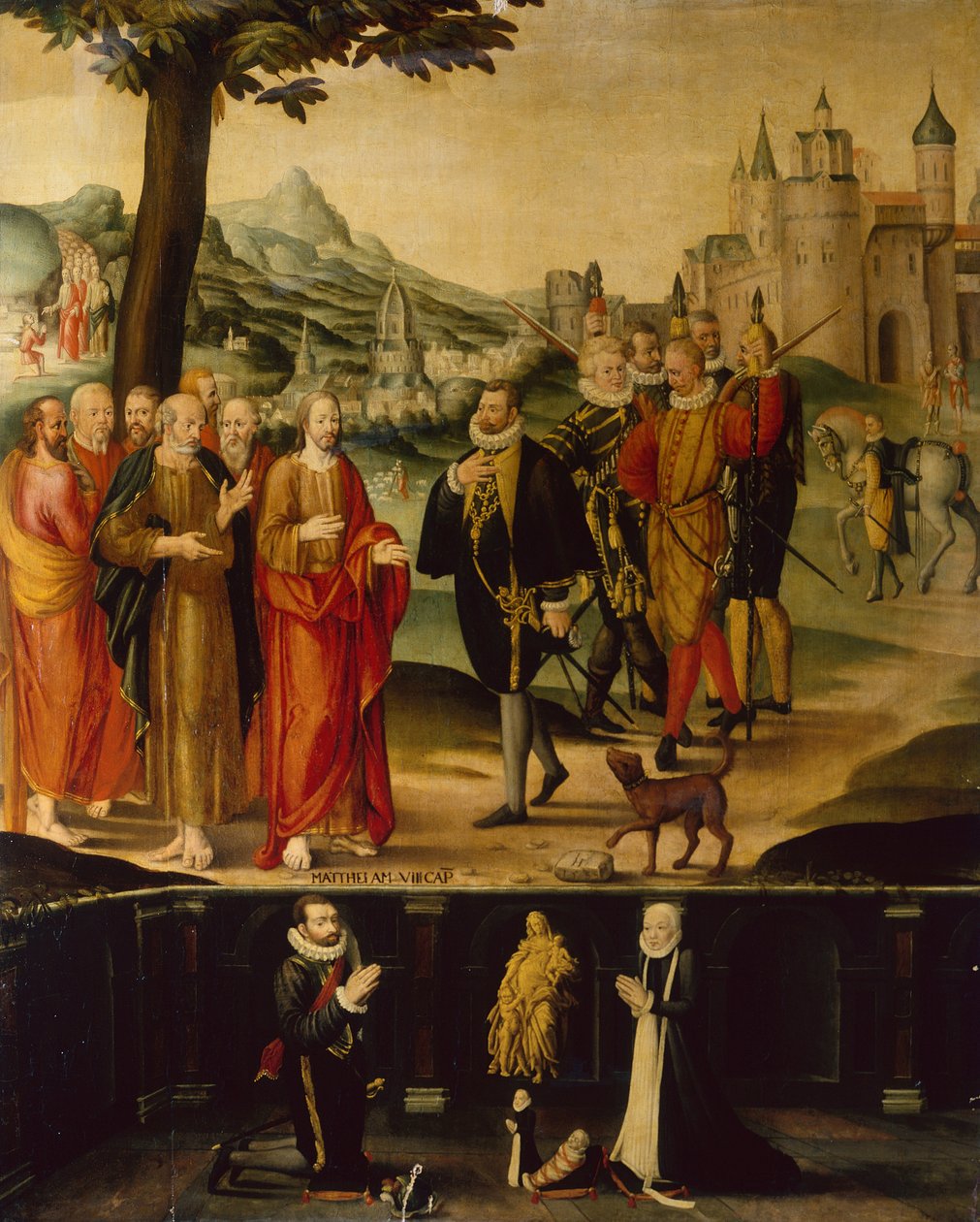Kristus och hovmästaren i Kapernaum av Anonymous Anonymous