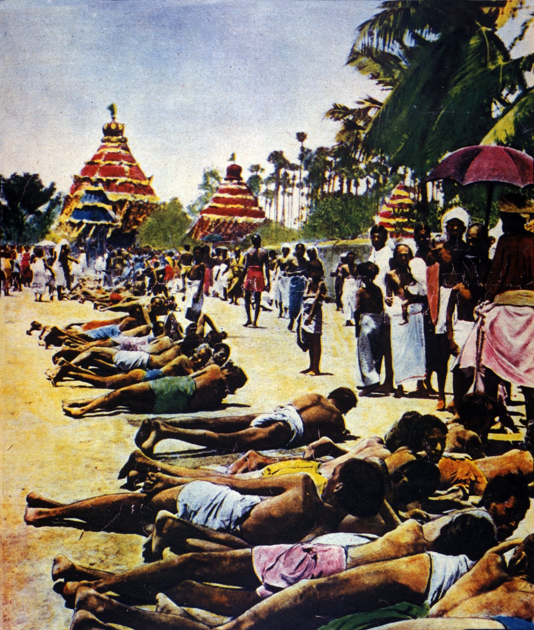Vaiaso o le le usitai i tagata lautele i Initia e faasaga i le Malo o Peretania: faʻataʻitaʻiga na taʻitaʻia e le taʻitaʻi faʻapolokiki Mohandas Karamchand Gandhi (1869-1948) i Jalaipur i le 1931. Faʻataʻitaʻiga mai le "" Il mattino illustrato"" 1931swed av Anonymous Anonymous
