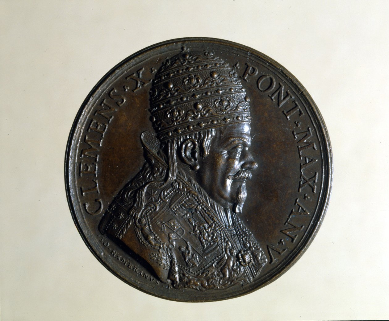 Klemens X (1590 - 1676). Bronsmedalj. , Milano av Anonymous Anonymous