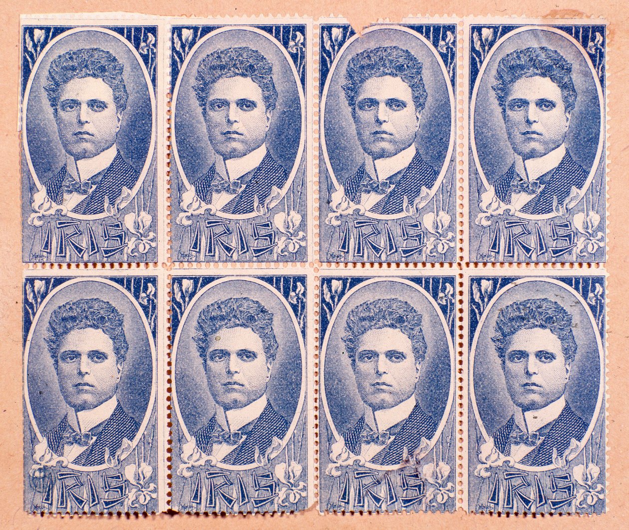 Jubileumsfrimärken med porträtt av Pietro Mascagni (1898) av Anonymous Anonymous
