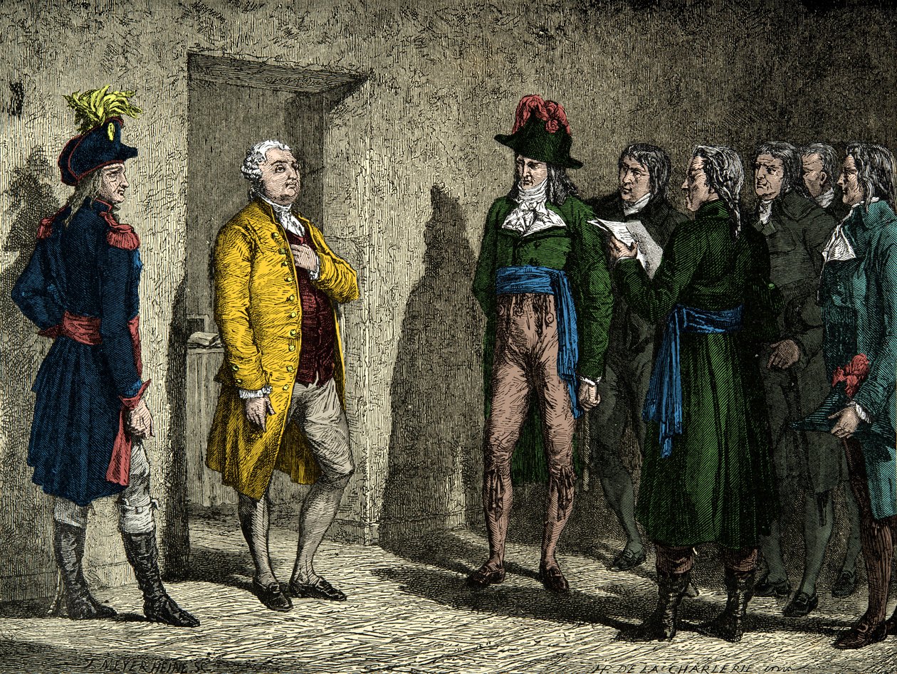 Dominique Joseph Garat (1749-1833) underrättade kung Ludvig XVI om dödsdomen den 20 januari av Anonymous Anonymous