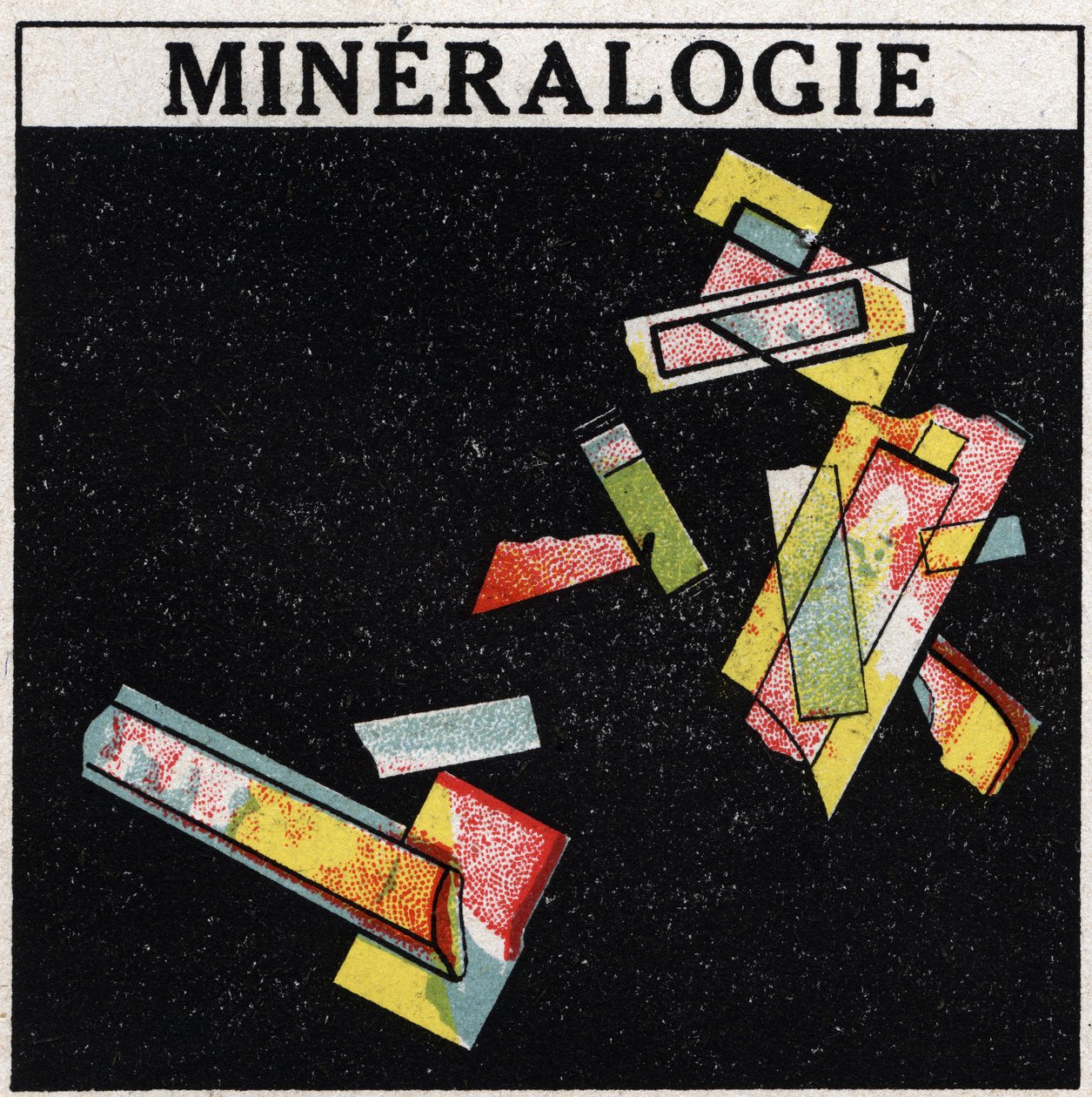 Dubbelbrytning: mineralogi. Anonym illustration av 1925. Privat samling. av Anonymous Anonymous