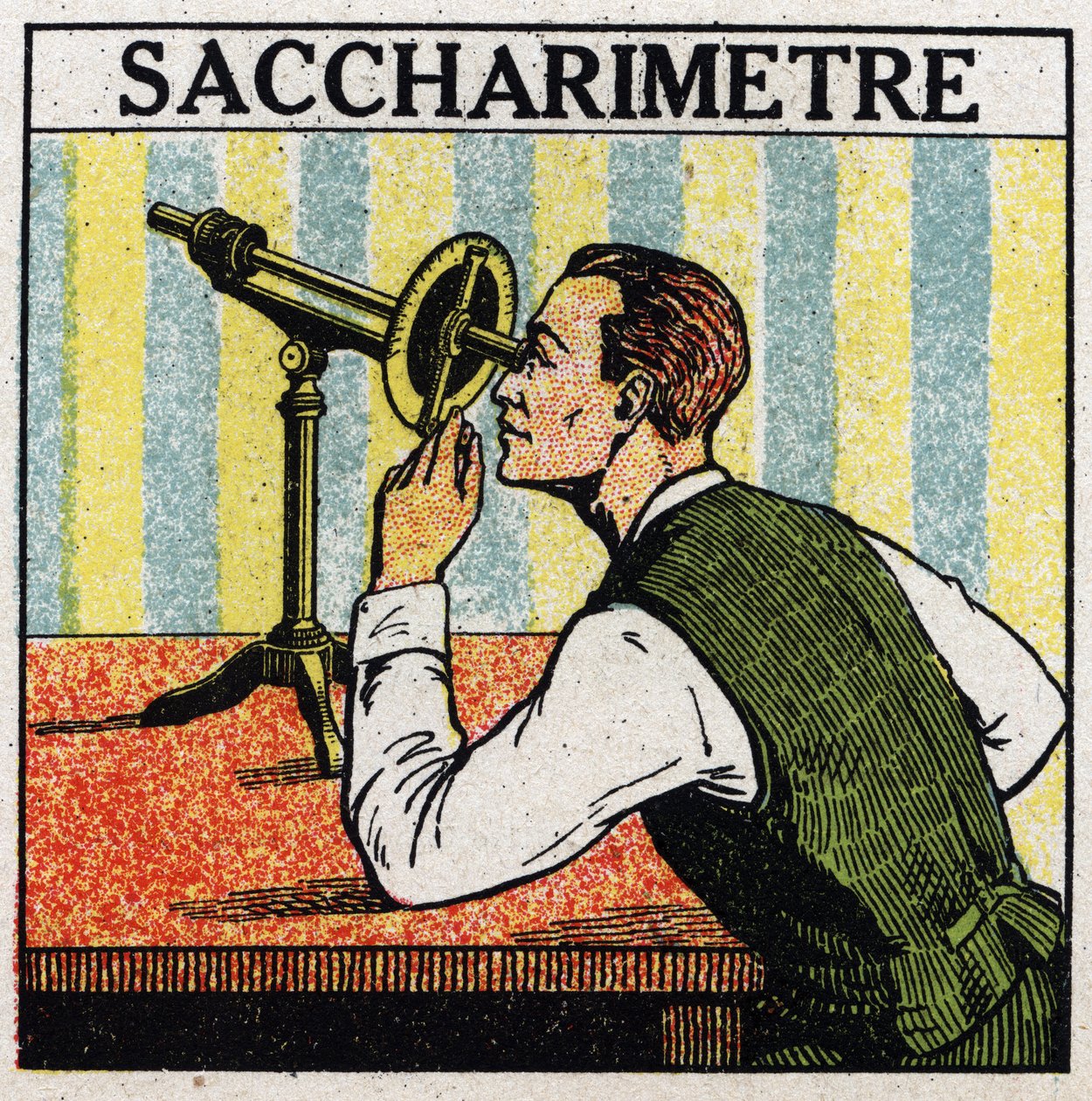 Dubbelbrytning: sackarimeter. Anonym illustration av 1925. Privat samling. av Anonymous Anonymous