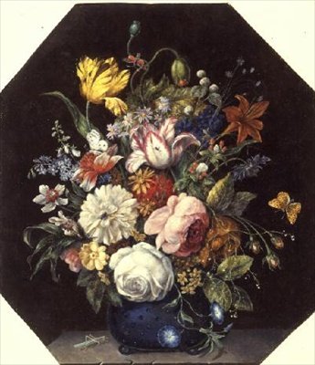 Holländska stilleben av blommor av Anonymous Anonymous