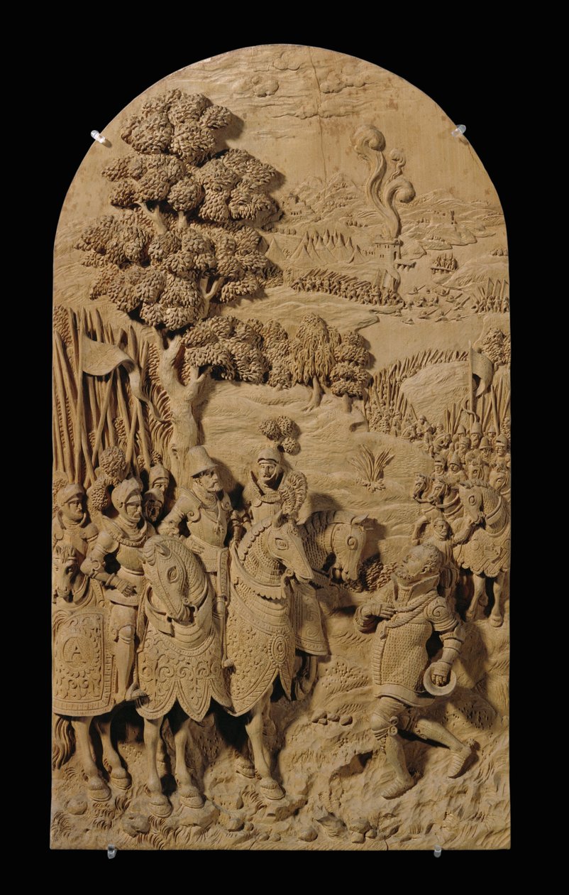 Åtta snidade reliefer, körsbär ... (relief) av Anonymous Anonymous