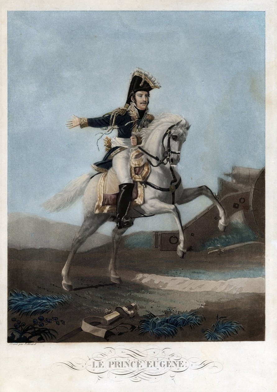 Eugene de Beauharnais (1781-1824) - Anonym - ca 1812 - Akvatint - 41,9x30 - Privat samling av Anonymous Anonymous