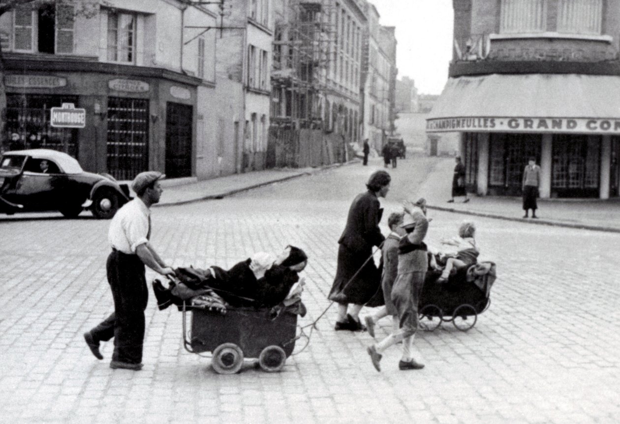 Frankrike juni 1940: Befolkningens utvandring vid Porte d