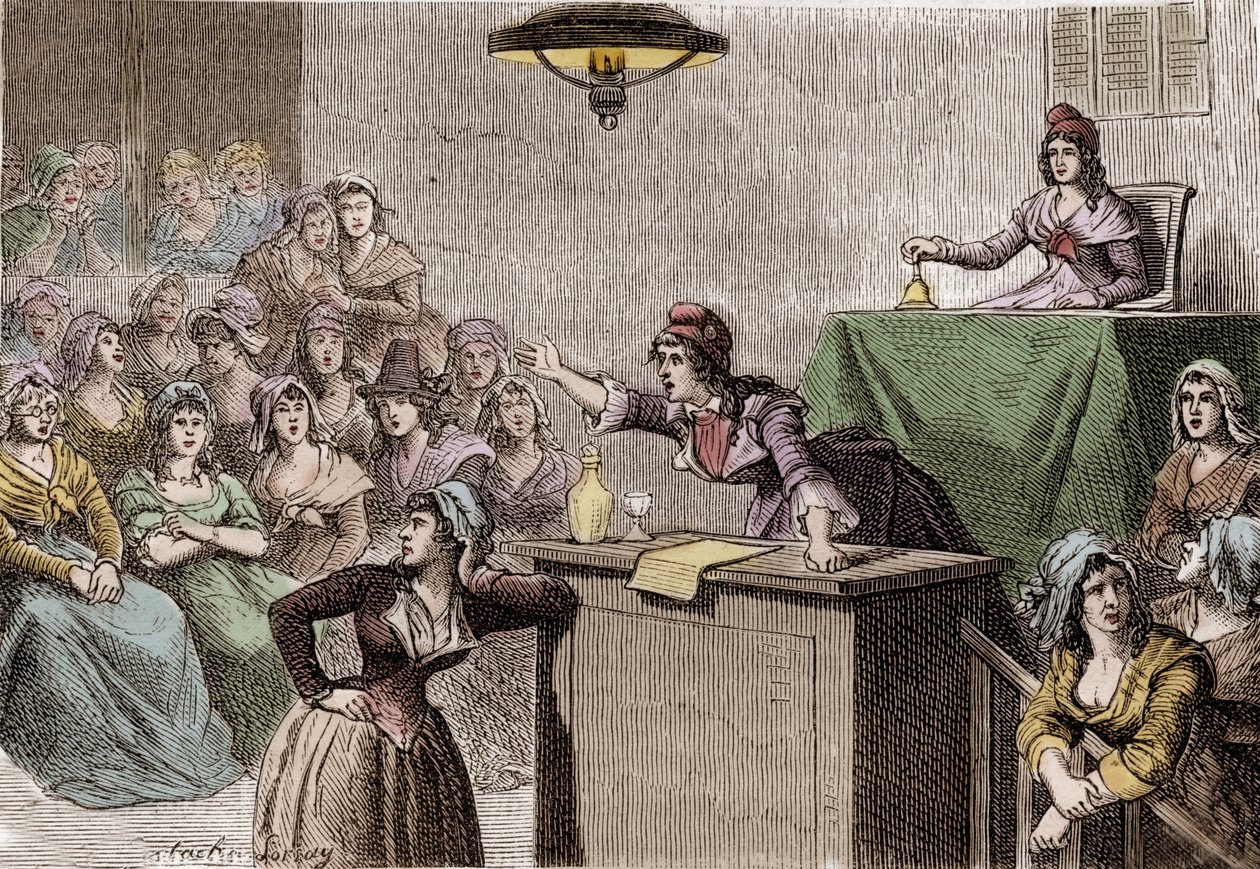 Franska revolutionen 1789 - 1799, politisk kvinnoklubb av Anonymous Anonymous