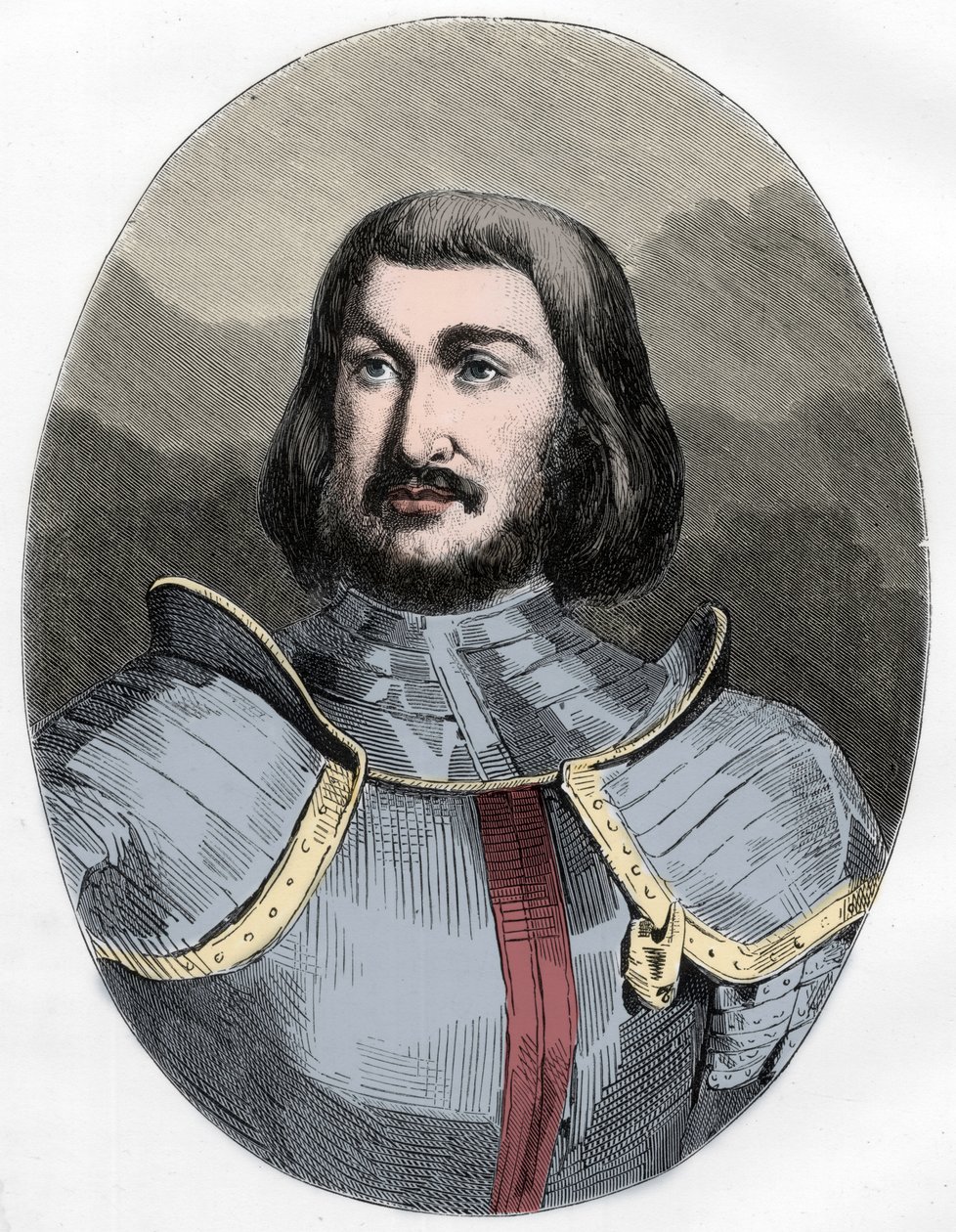 Gilles de Laval, Herre av Rais (1404-1440) - Porträtt av Gilles de Rais (Retz ou Rays) (1404-1440), följeslagare i vapen av Jeanne d