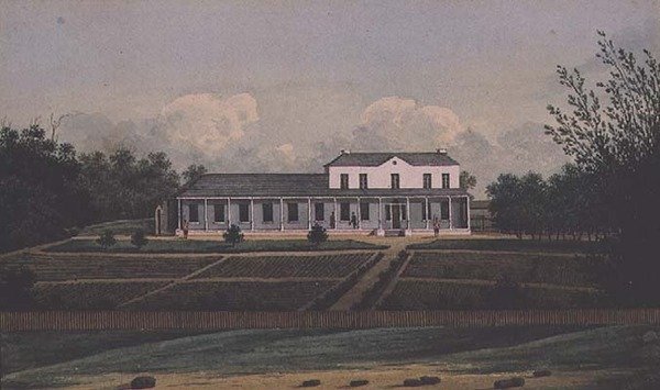 Government House, Sydney, från baksidan (akvarell) av Anonymous Anonymous