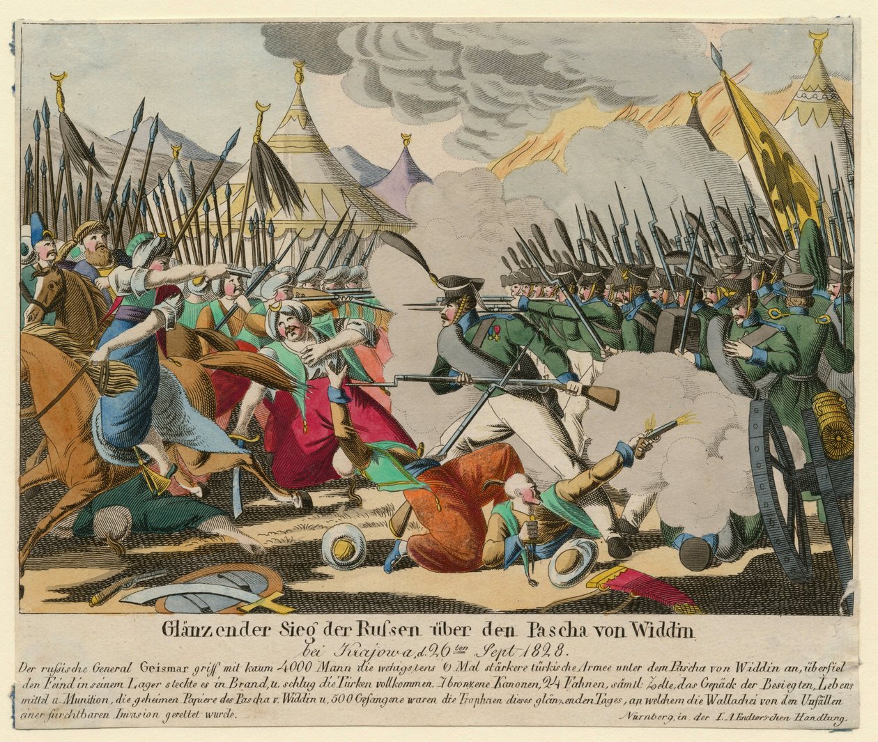 Guerre russo-turque de 1828-1829 - Ryssarnas lysande seger över Pasha av Vidin (Omer Pacha Latas av Anonymous Anonymous