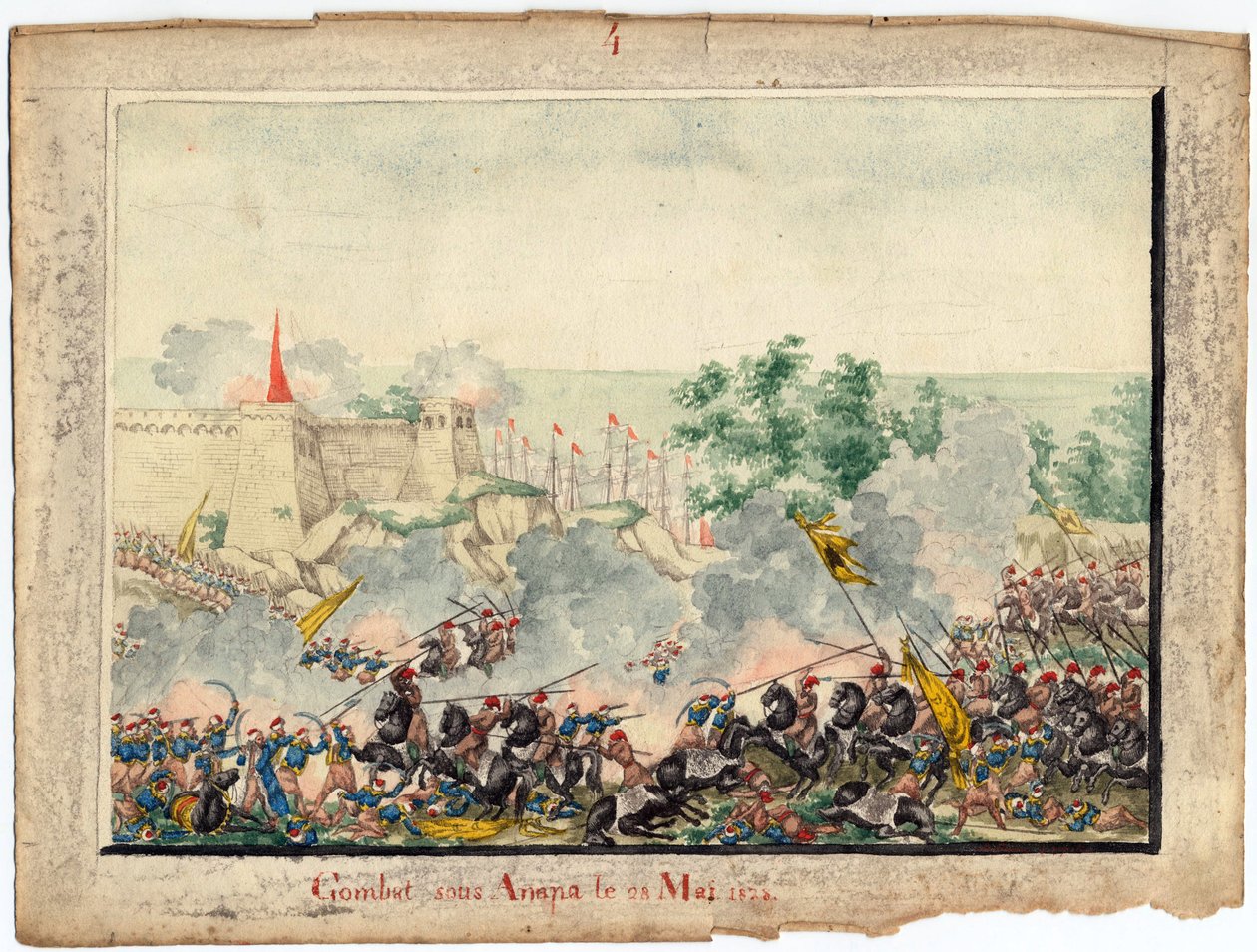 Guerre russo-turque de 1828-1829 - Infångandet av fästningen Anapa den 23 juni av Anonymous Anonymous