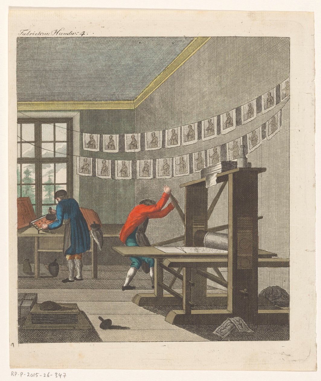 Interiör av ett tryckeri, ca 1750-1850 (gravyr) av Anonymous Anonymous