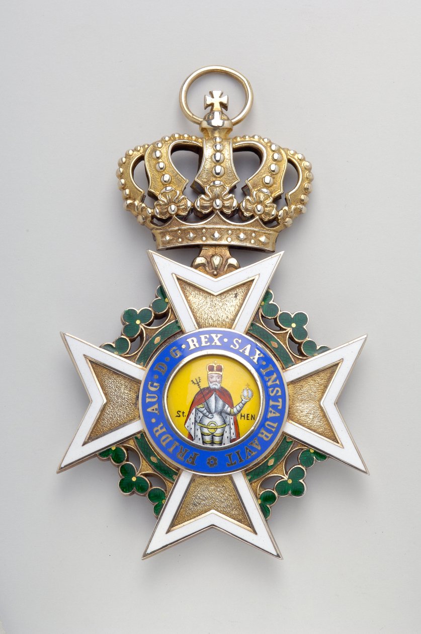 Kungariket Sachsen - Sankt Henriks militärorden: insignier av det stora korset - 1736-1918 av Anonymous Anonymous