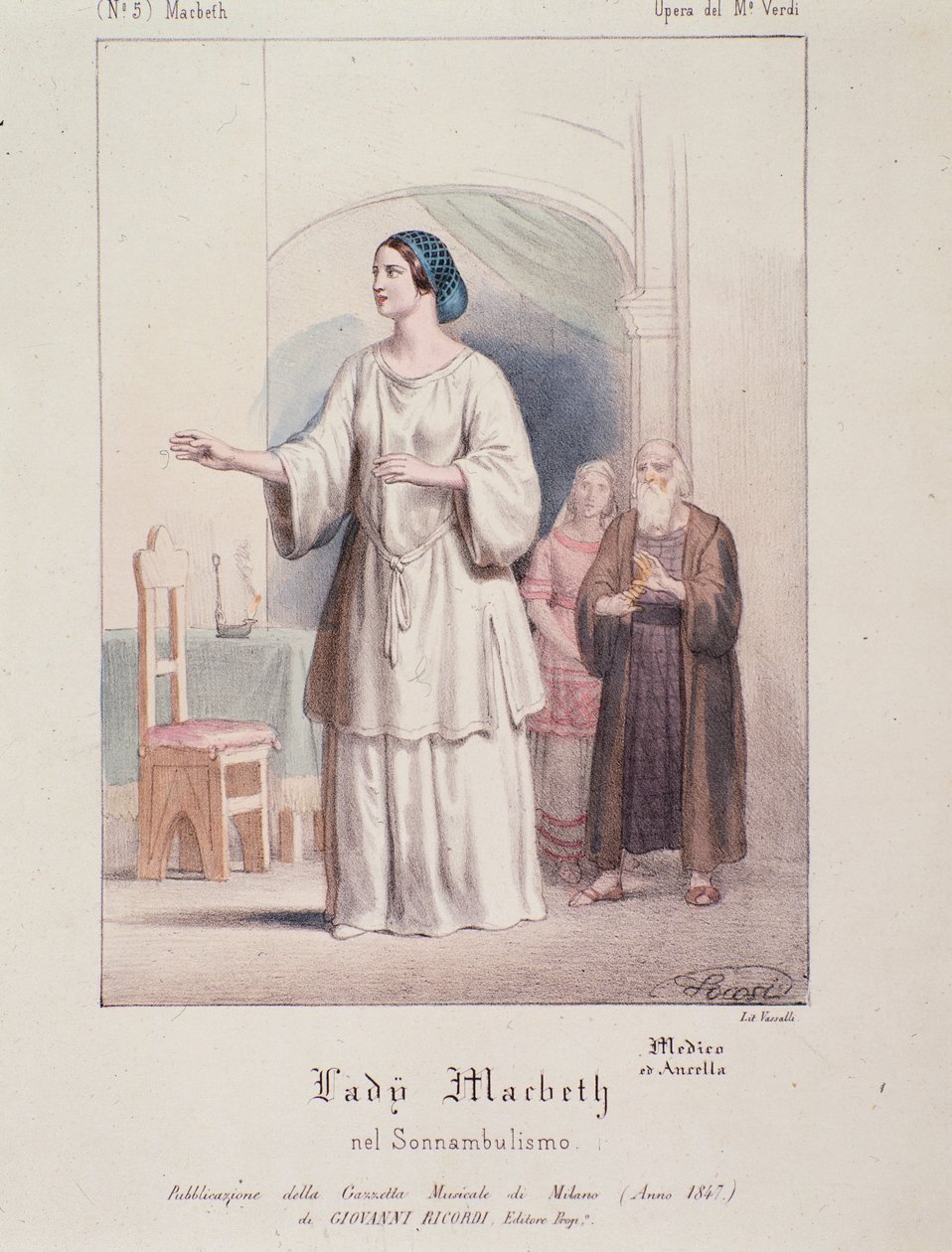 Lady Macbeth karaktär i Macbeth, opera av Giuseppe Verdi av Anonymous Anonymous