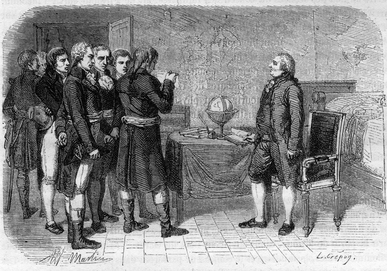 Ludvig XVI, kung av Frankrike, fick sin dödsdom, Le Temple av Anonymous Anonymous