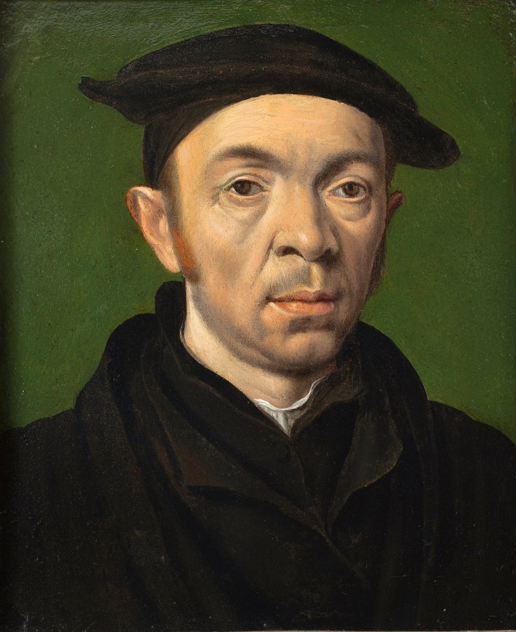Manligt porträtt, ca 1550 (olja på koppar) av Anonymous Anonymous