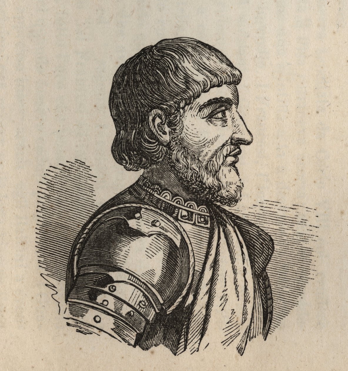 Matteus enligt Visconti (Mathieu II Visconti) - Matteo II Visconti - 1319-1355 - gravyr - av Anonymous Anonymous