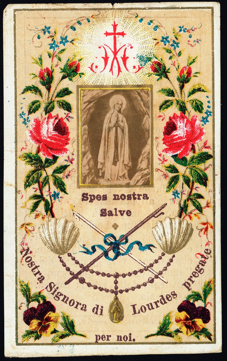 Our Lady of Lourdes from bild. 1900-talets privatsamling av Anonymous Anonymous
