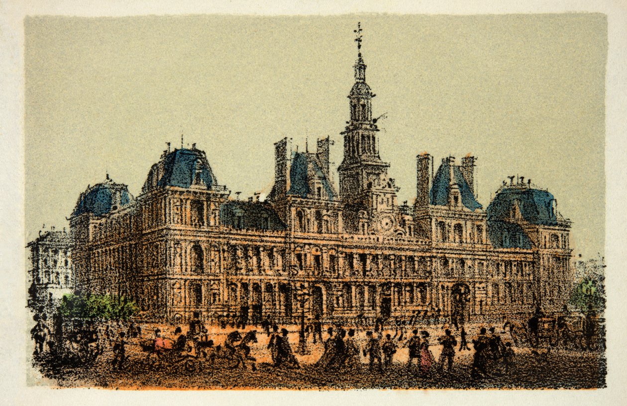 Paris 1874: Stadshuset, Privat samling av Anonymous Anonymous