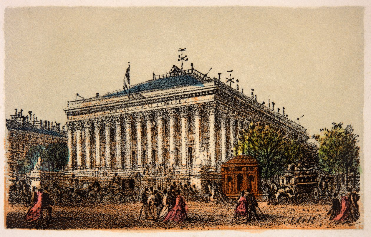 Paris 1874: La Bourse, privat samling av Anonymous Anonymous