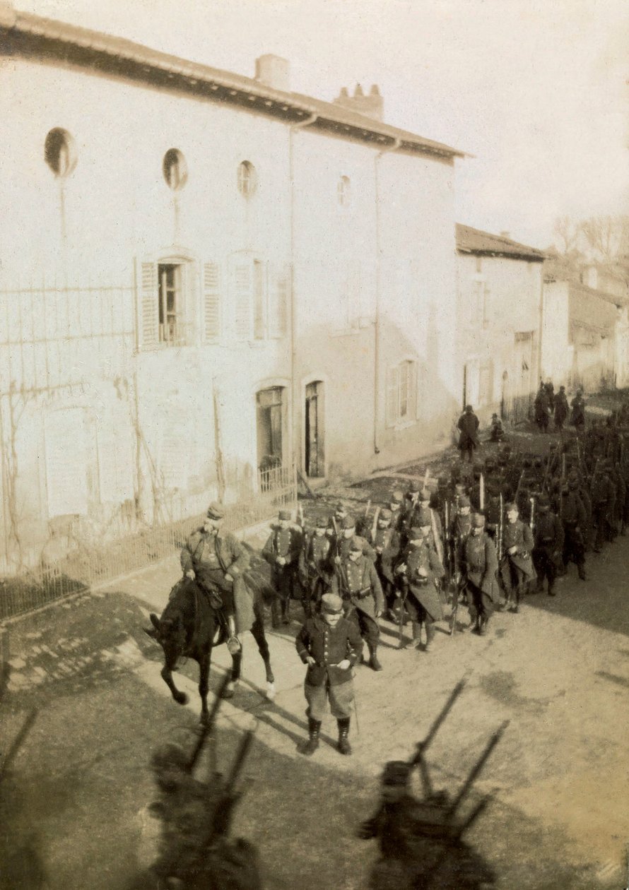 Fotografi från ett personligt album av en infanterielöjtnant under första världskrigets första månader (1:a, Iere av Anonymous Anonymous