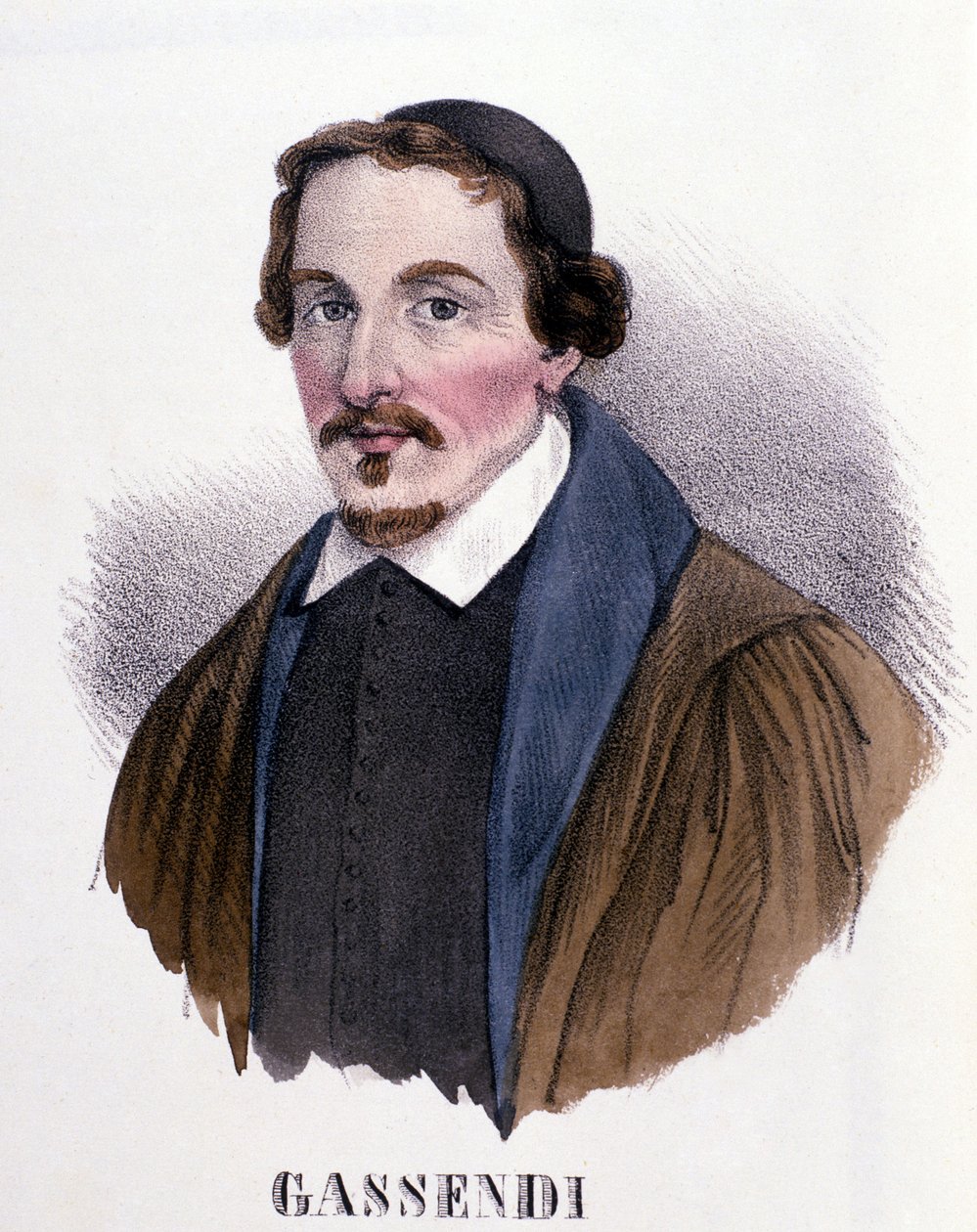 Pierre Gassendi (1592-1655), fransk filosof, astronom, matematiker och fysiker. .Milano. av Anonymous Anonymous