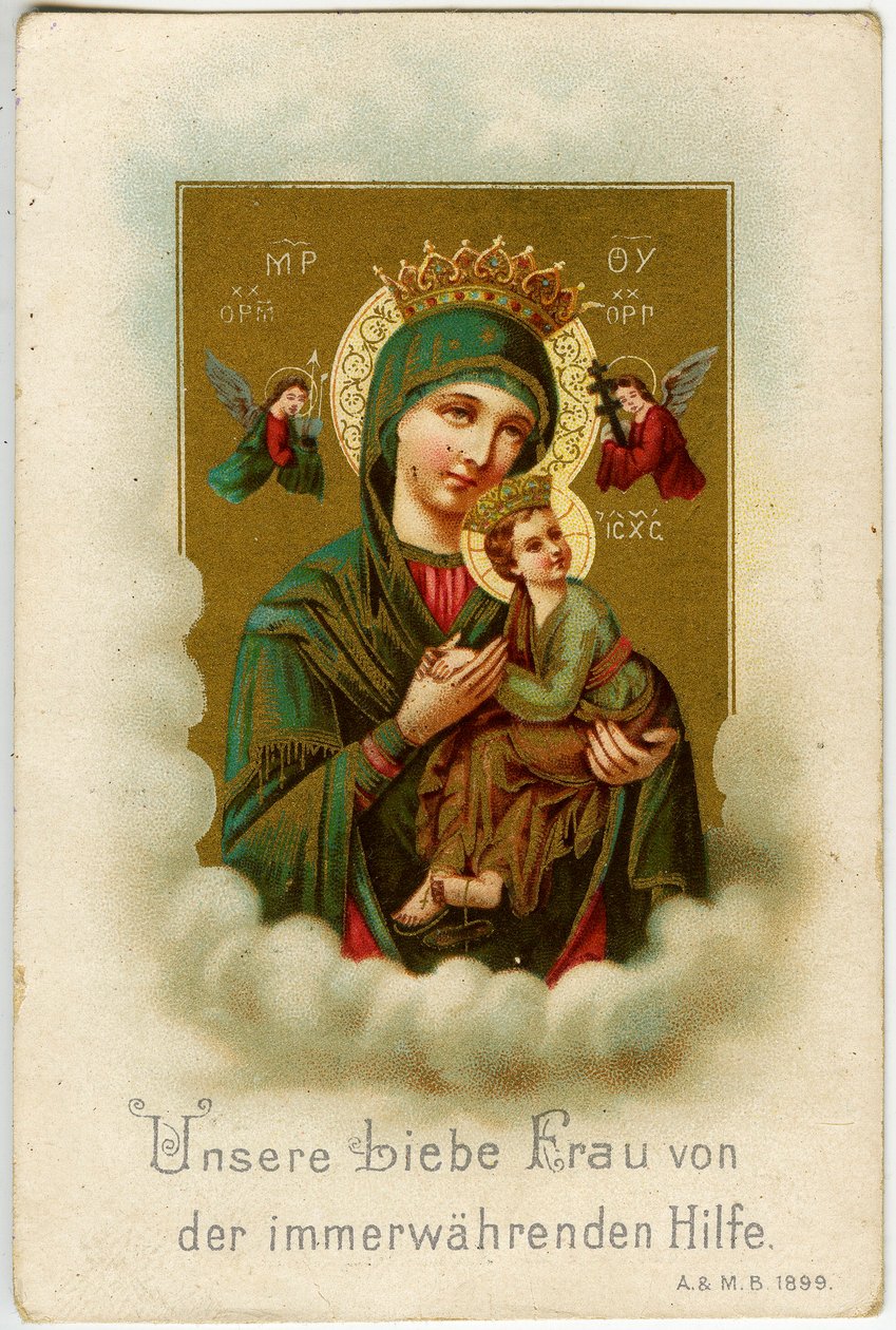 Fromma bild: Our dear lady of Perpetual Help (kromolitografi) av Anonymous Anonymous