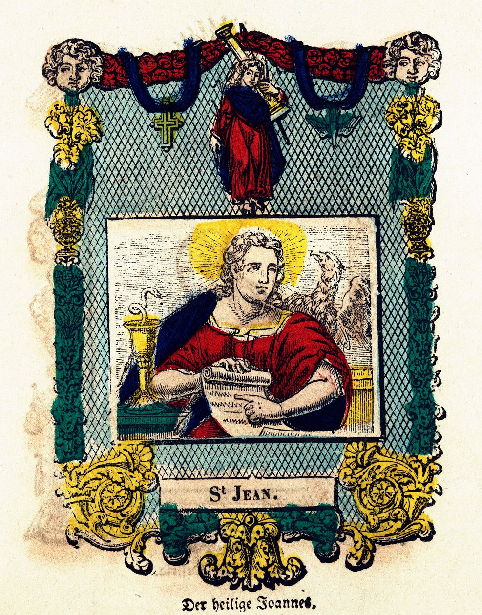 Fromma bild: Sankt Johannes. Gravyr av 1800-talets Privatsamling av Anonymous Anonymous