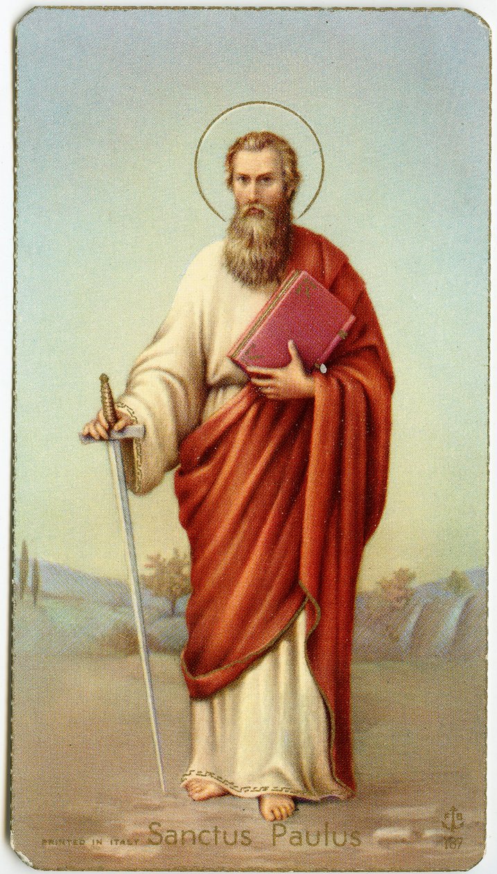 Fromma bild: Sankt Paulus av Tarsus (kromolitografi) av Anonymous Anonymous