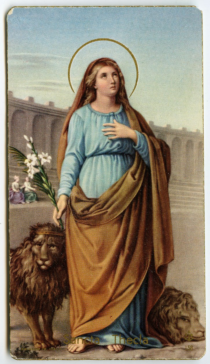 Fromma bild: Santa Tecla (kromolitografi) av Anonymous Anonymous