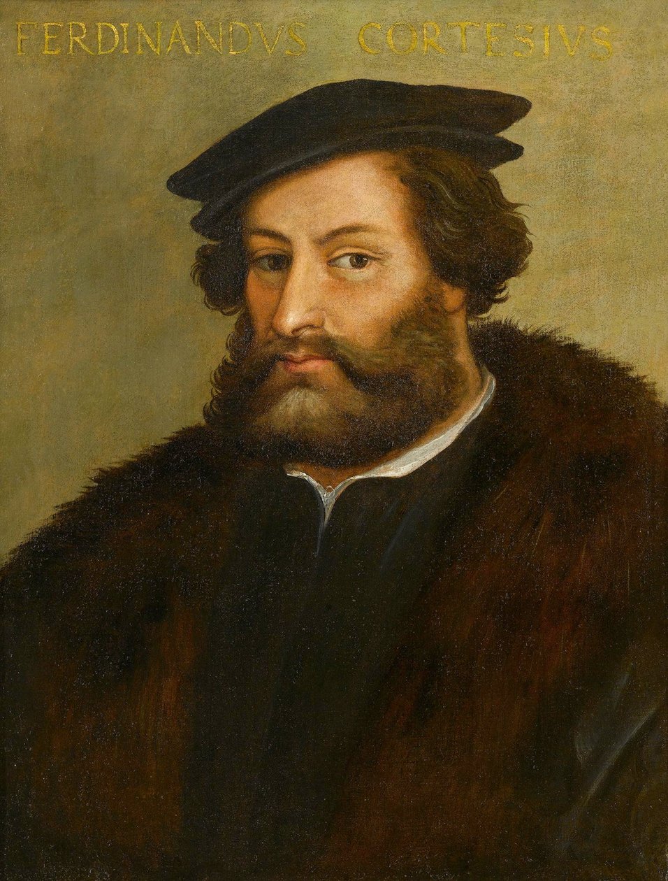 Porträtt av Fernand Cortes (Hernan Cortez av Anonymous Anonymous