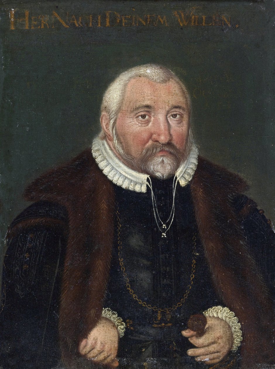 ""porträtt av Fredrik III av Pfalz Said Frederic III Den fromme kurfursten Pfalz av Rhen (1515-1576)"" Anonym målning 1500-talets privatsamling av Anonymous Anonymous