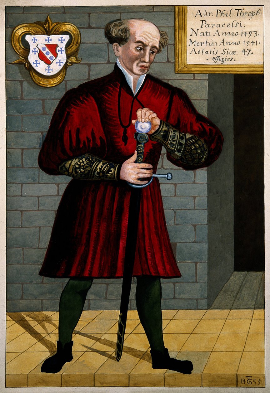 Porträtt av Philippus Aureolus Paracelsus (i fr. Paracelsus av Anonymous Anonymous