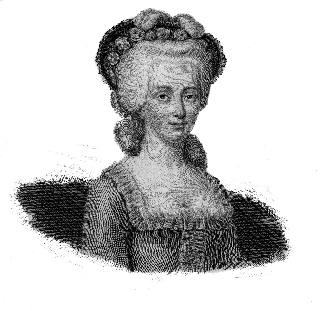 Porträtt av viscountess Dumoulin Claudine Apolline Aubert-d