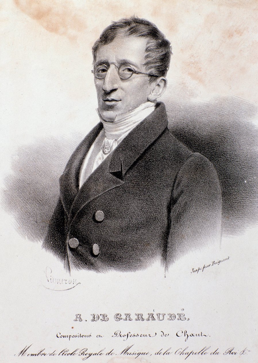Porträtt av Alexis de Garaude (1779-1852), fransk kompositör. 1800-talet. av Anonymous Anonymous