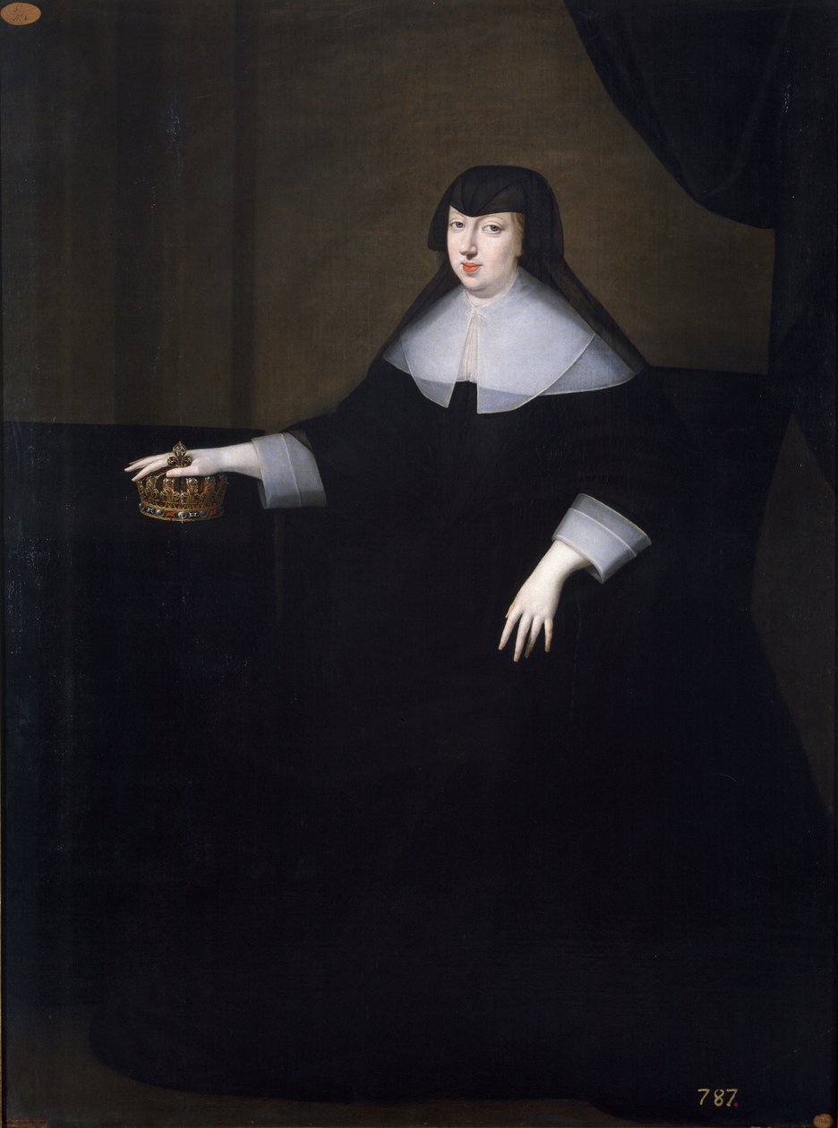 Porträtt av Anne av Österrike (D