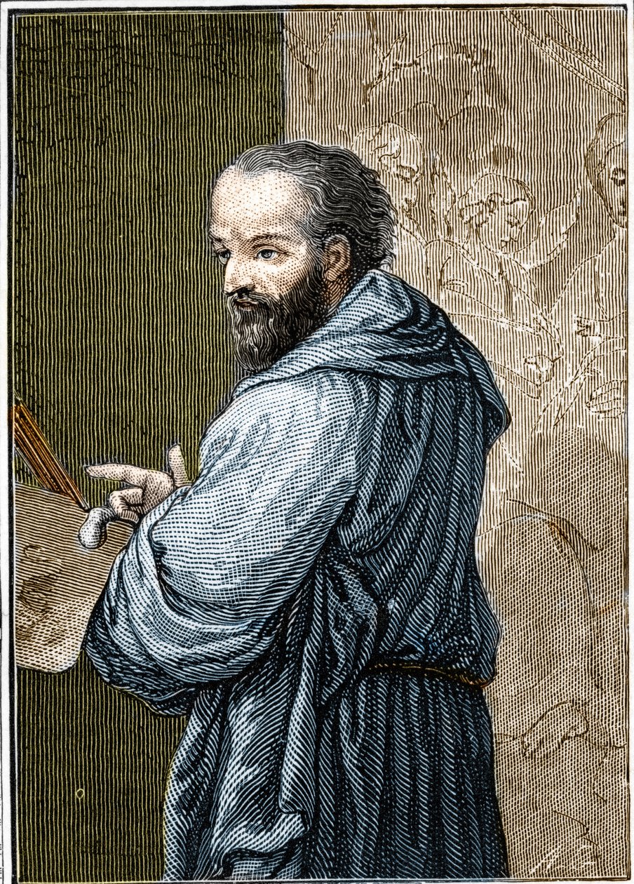 Porträtt av Antonio Allegri dit Il Correggio (The Correge av Anonymous Anonymous