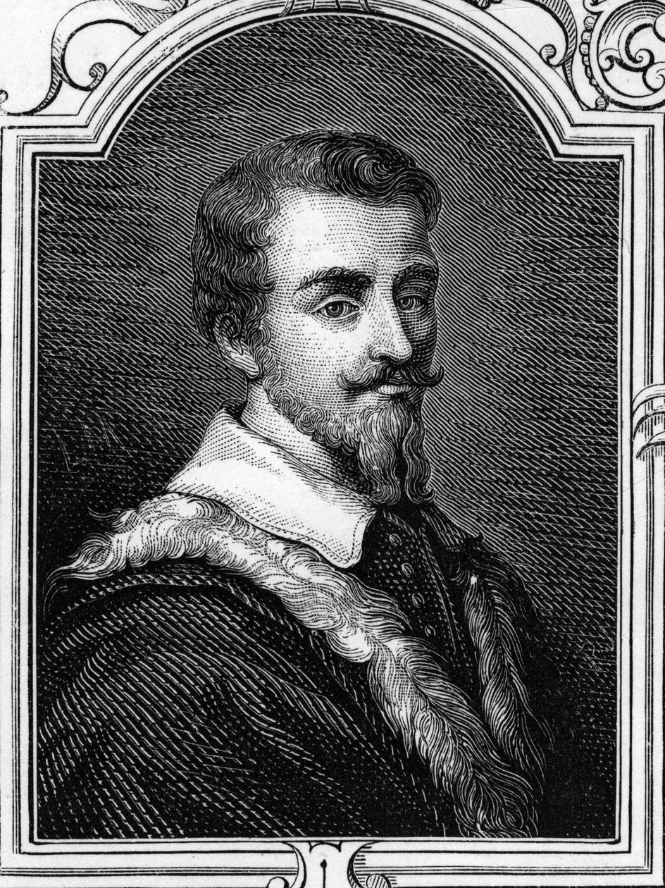 Porträtt av Camillo Procaccini (1551 - 1629) italiensk målare. gravyr av 1859 i "" gallerierna i Europa - Italien"" av Armandaud. Privat samling. av Anonymous Anonymous