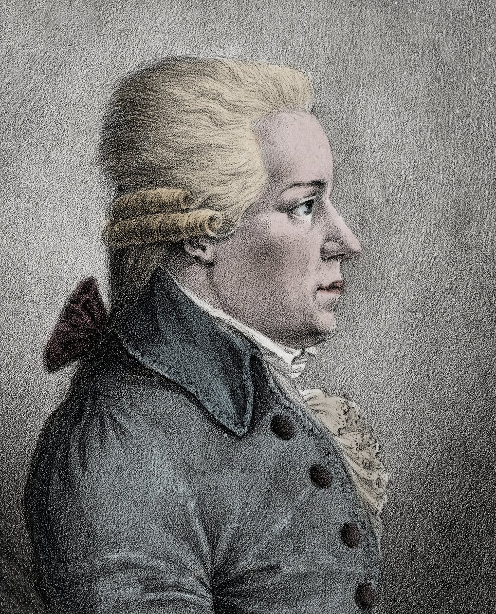 Porträtt av Carl (Karl) Ditters von Dittersdorf (1739-1799), österrikisk kompositör - Porträtt av August Carl Ditters von Dittersdorf (1739-1799), österrikisk kompositör och violinist av Anonymous Anonymous