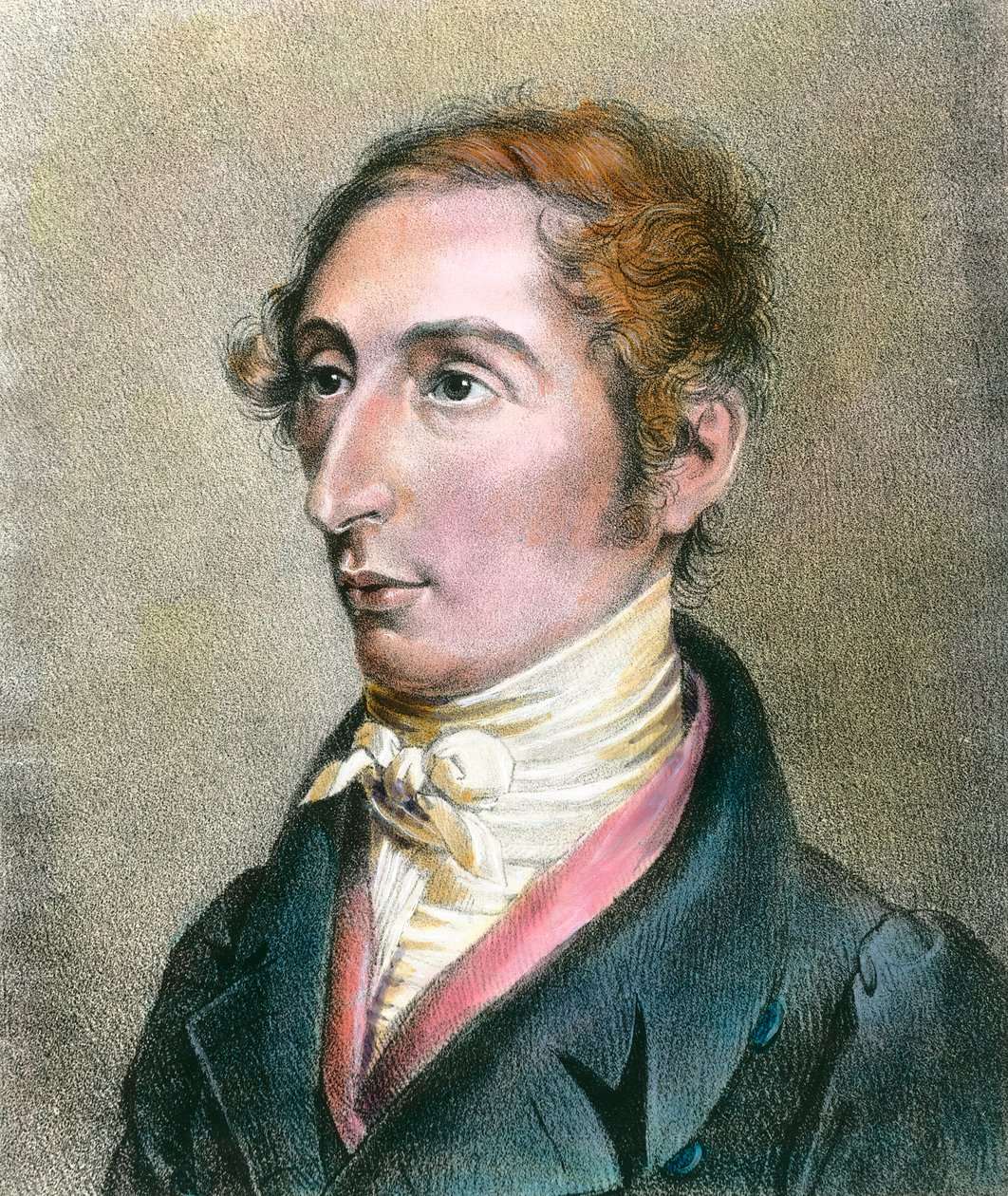 Porträtt av Carl (Karl) Maria Von Weber (1786-1826) tysk kompositör Gravyr från 1800-talet Privat samling av Anonymous Anonymous