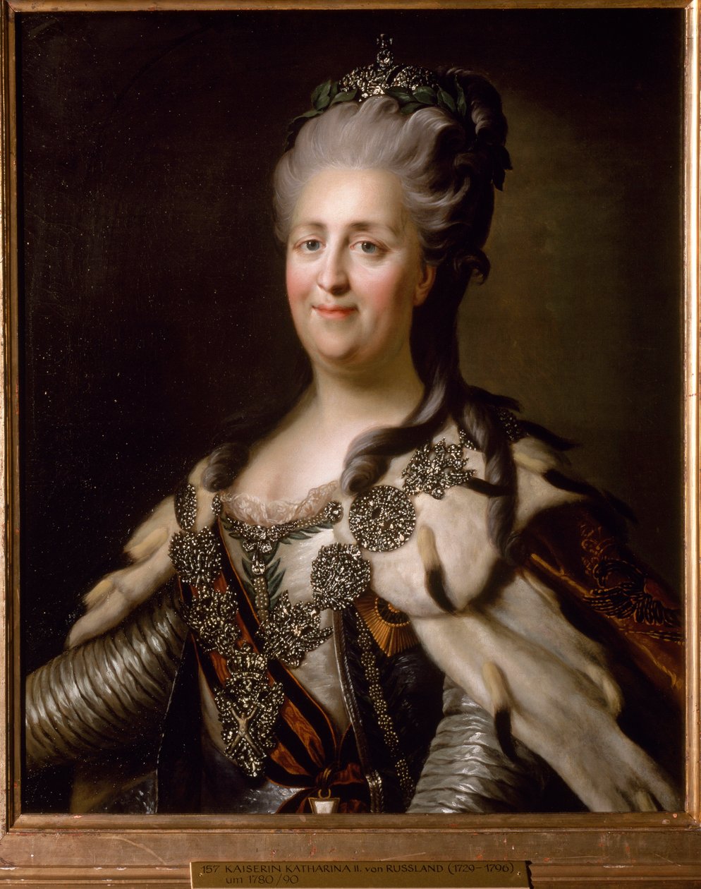 Porträtt av Katarina II av Ryssland (Katrina den stora) av Anonymous Anonymous