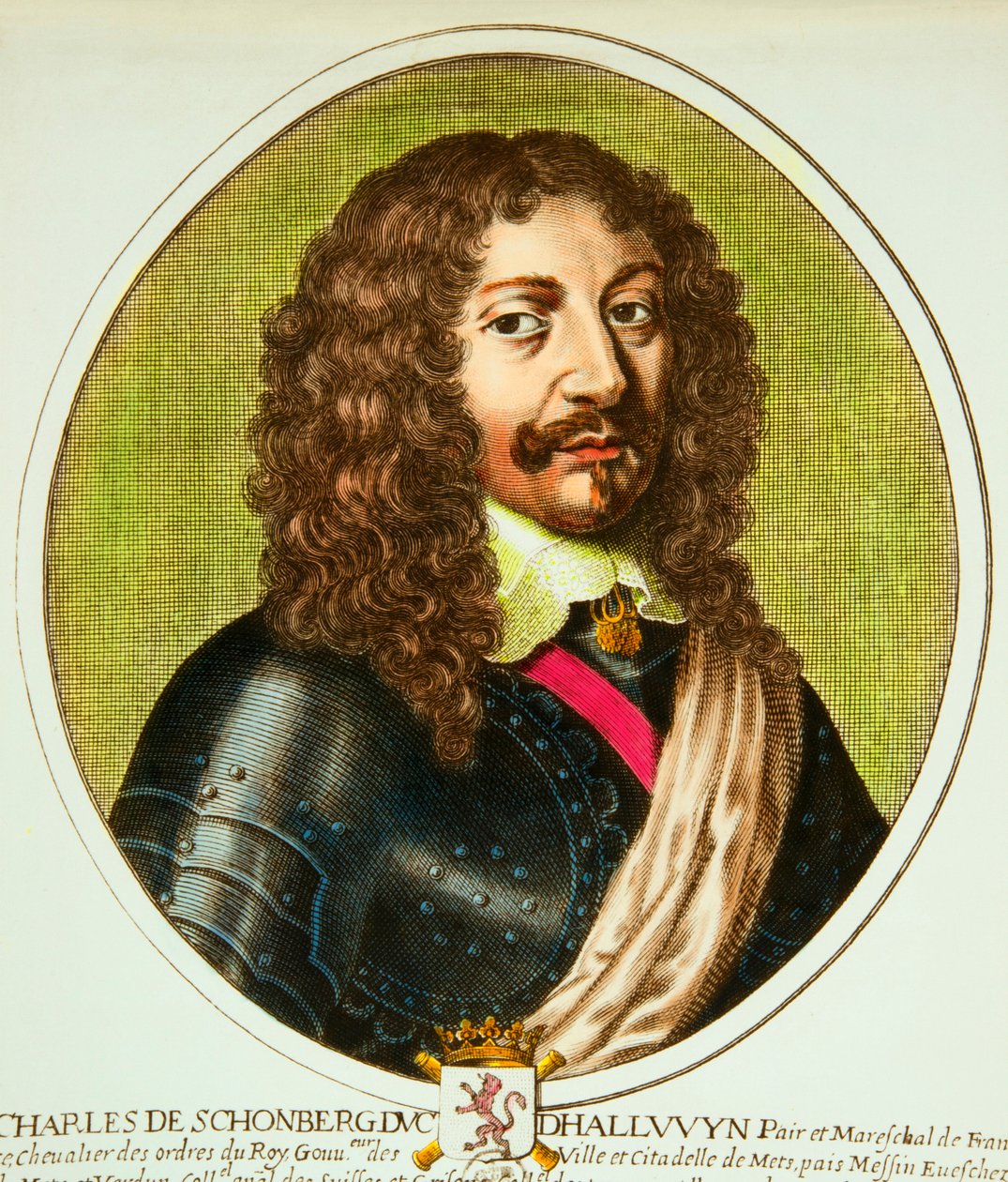 Porträtt av Charles de Schomberg (1601-1656), hertig av Halluin, par och stallmästare i Frankrike under Ludvig XIII, Privee Collection av Anonymous Anonymous