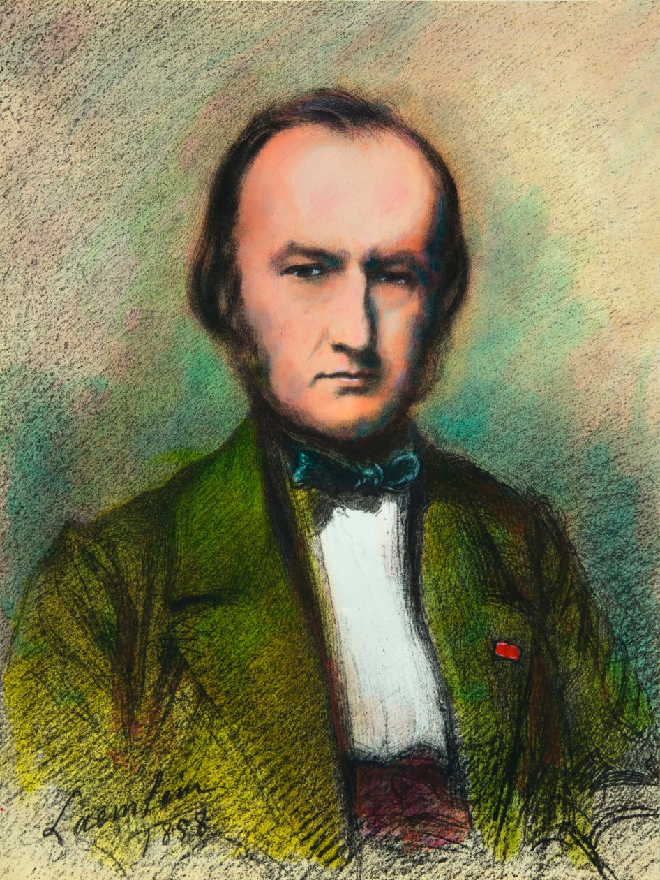 Porträtt av Claude Bernard (1813-1878) läkare och fysiolog, privatsamling av Anonymous Anonymous