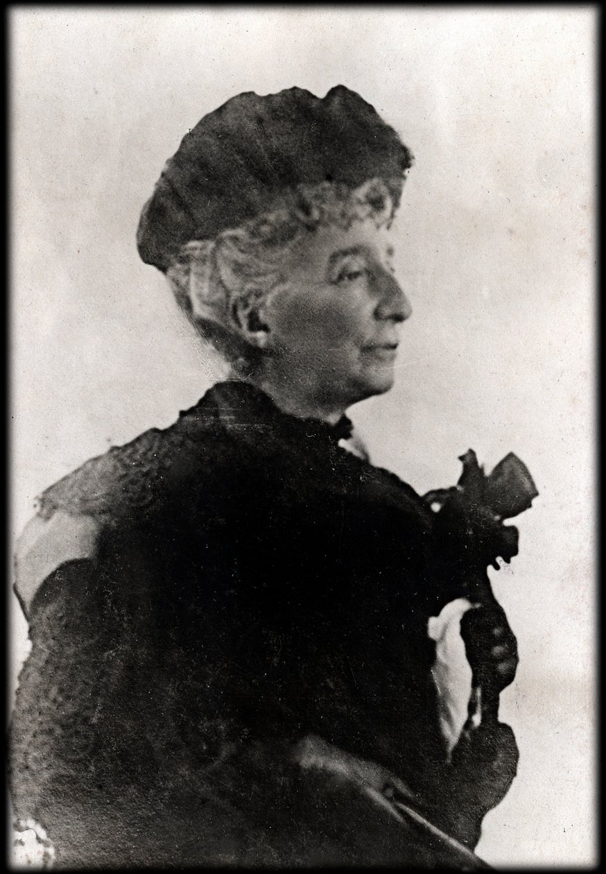 Porträtt av Cosima Wagner (1838 - 1930) - Porträtt av Cosima Francesca Gaetana Wagner (1837 - 1930), dotter till Franz Liszt och andra fru till Richard Wagner. av Anonymous Anonymous