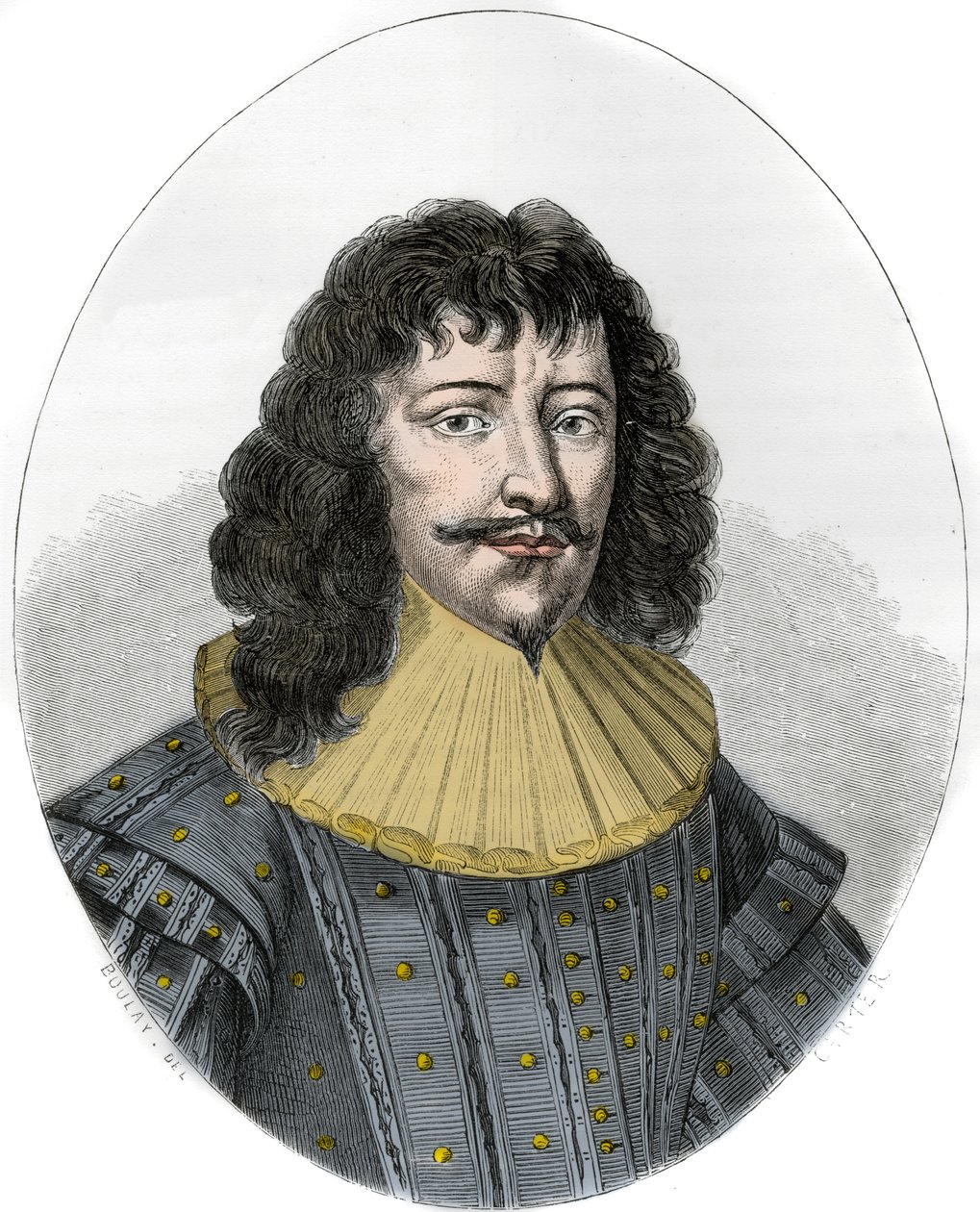 Porträtt av Francois-Henri de Montmorency-Bouteville, kallad Marechal de Luxembourg av Anonymous Anonymous
